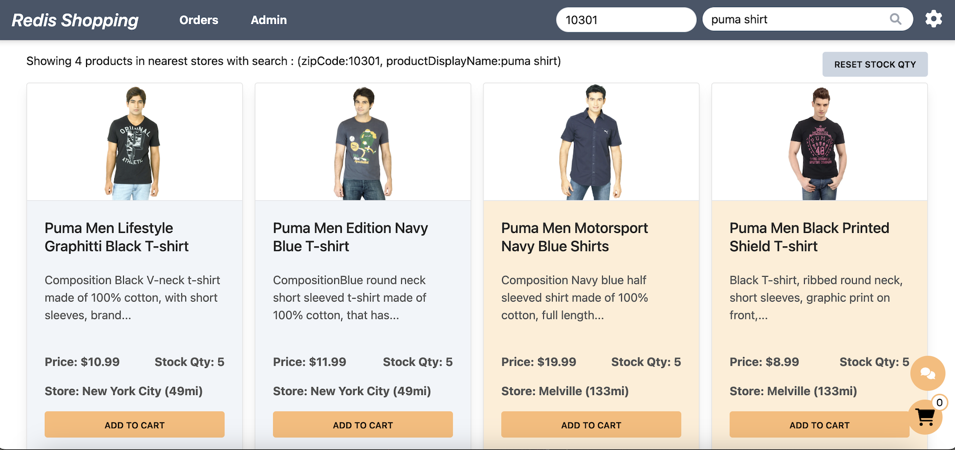 Redis Microservices E-commerce App Frontend - Semantic Text Search