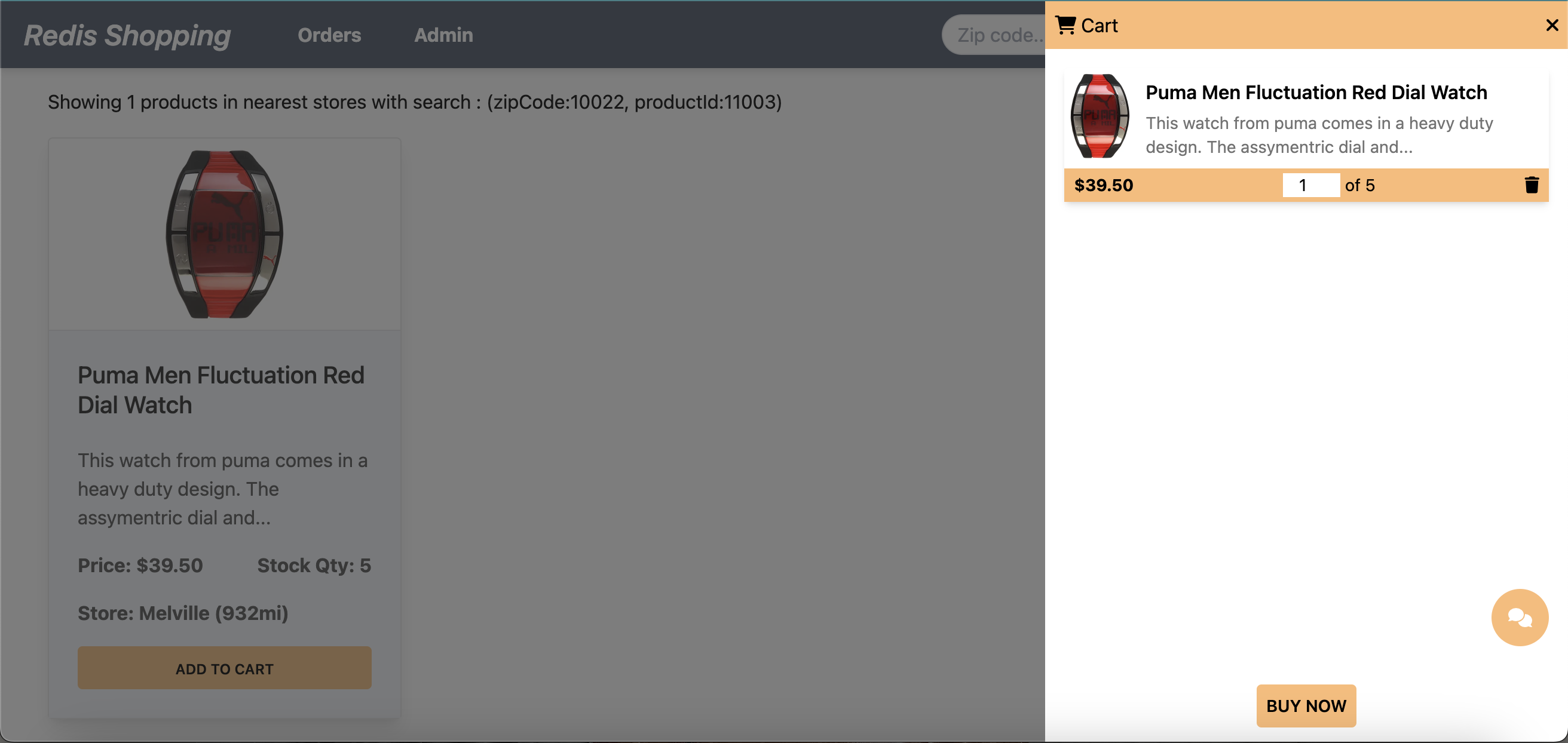 Redis Microservices E-commerce App Frontend - Shopping Cart