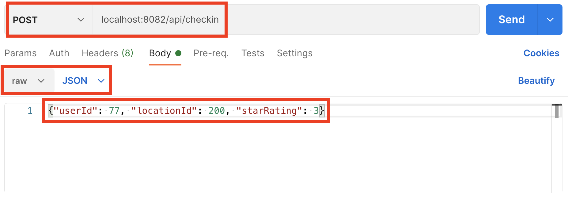 Authenticated Checkin Attempt