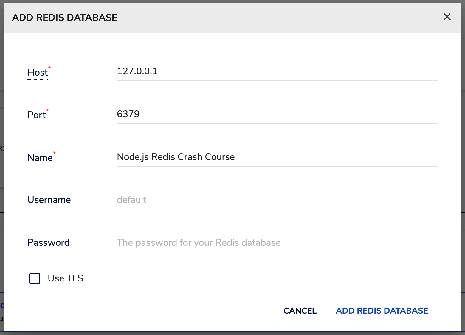 Configuring RedisInsight