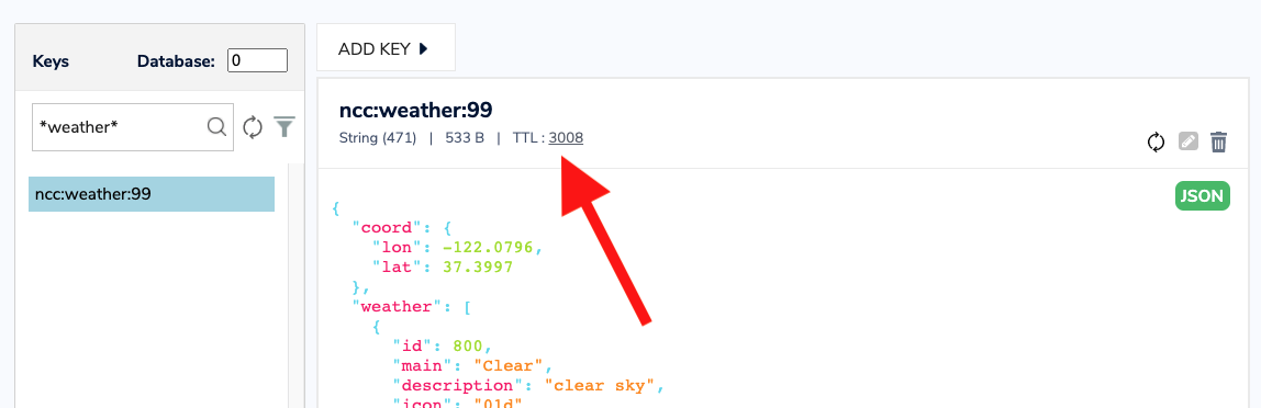 TTL in Redis Insight