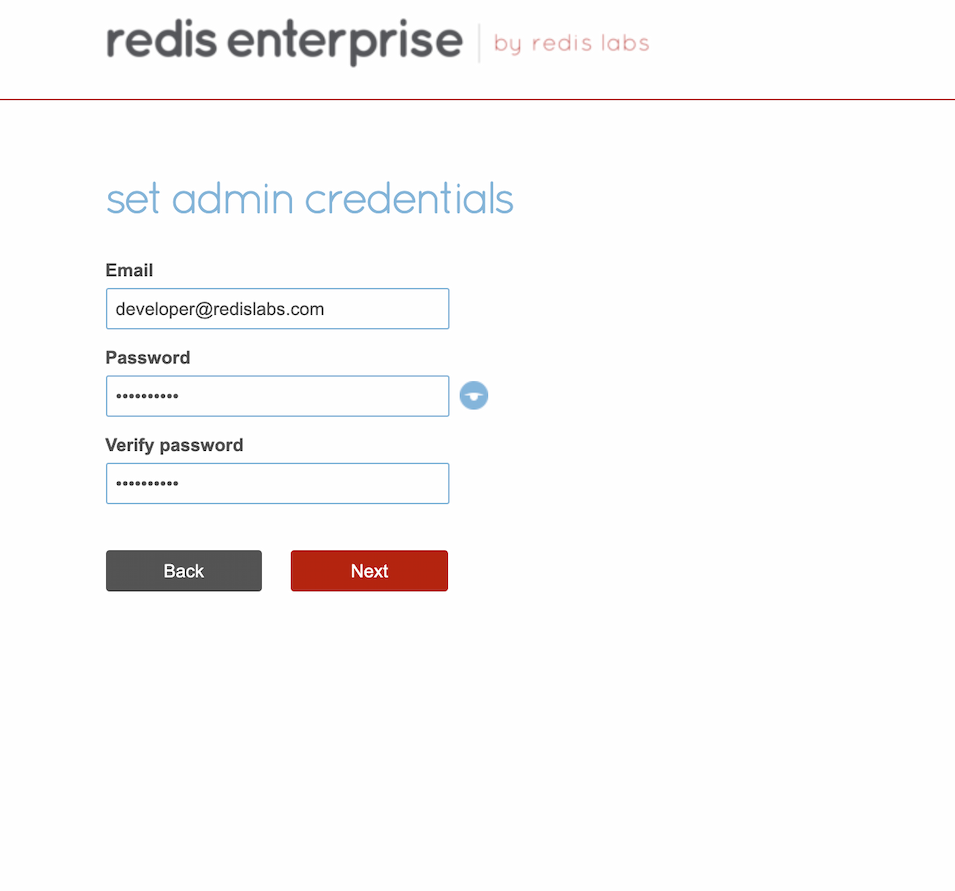 Login credentials