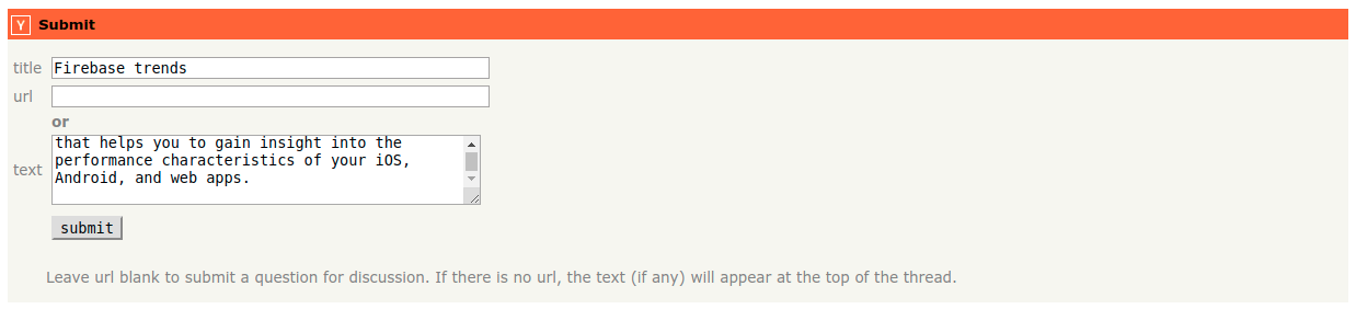 Submit Screen